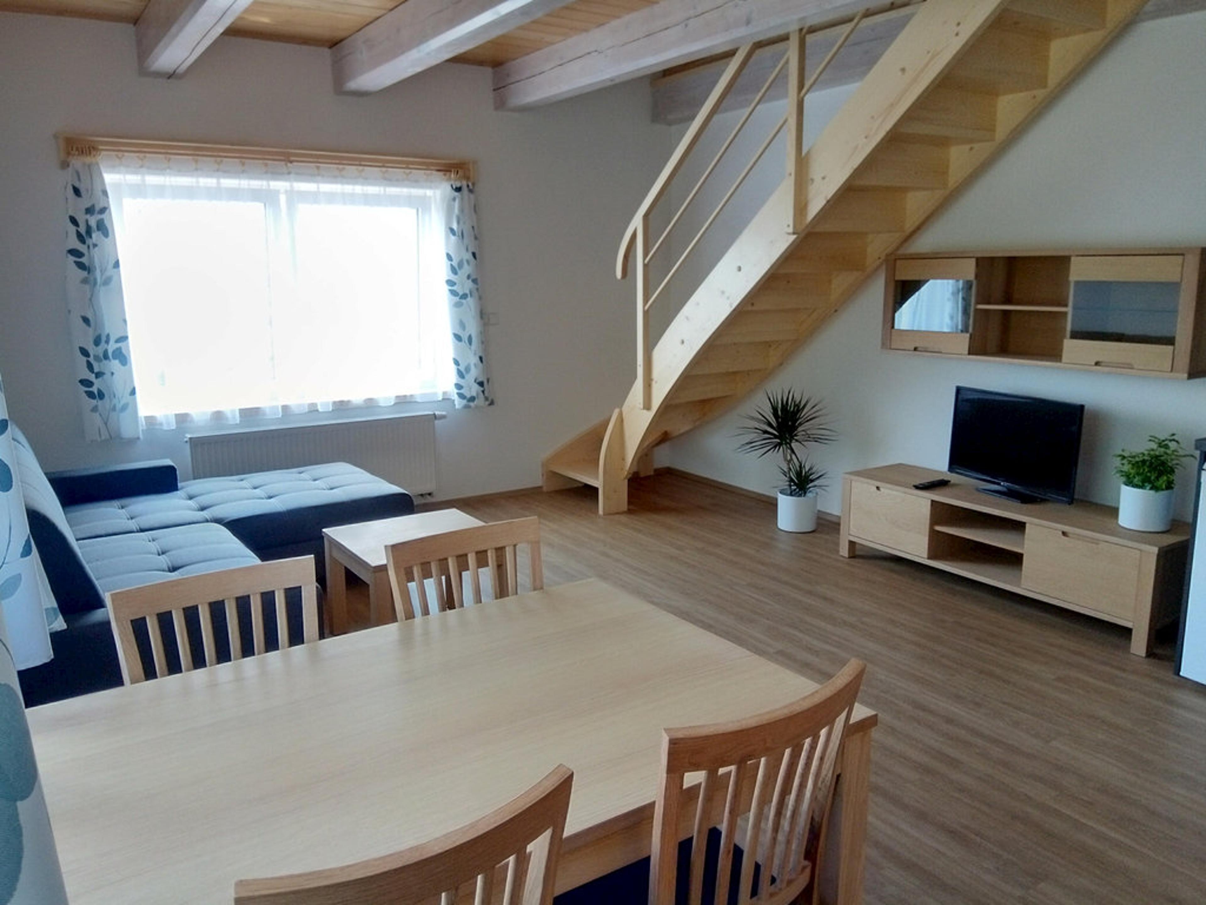 Čtyřlůžkový apartmán s 2 ložnicemi  - Apartmány Chlum