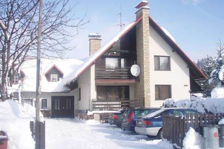 Chata a Apartmány Prostřední Bečva v zimě