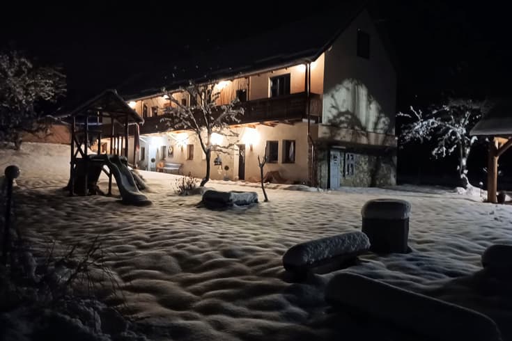 Bialikova usadlosť Pohorelá v zime