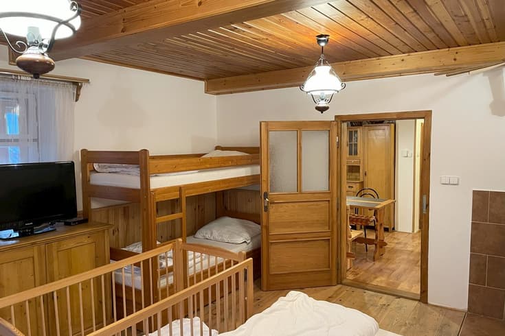 čtyřlůžkový pokoj č.1  v přízemí - Chalupa u Podskalských