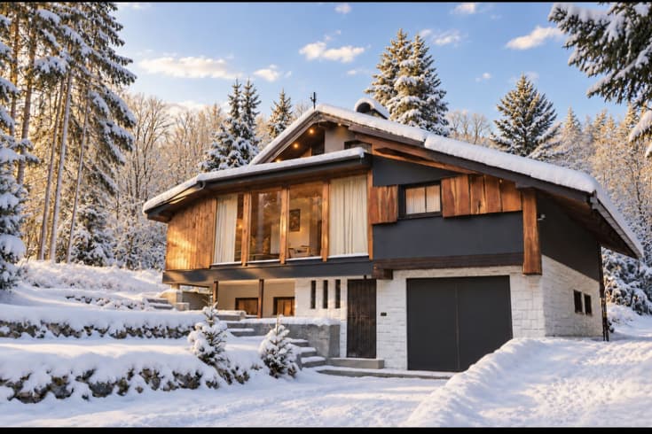 Ferienhaus Stráne im Winter