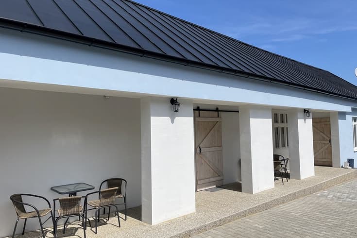Apartmány Modrý dům v zimě