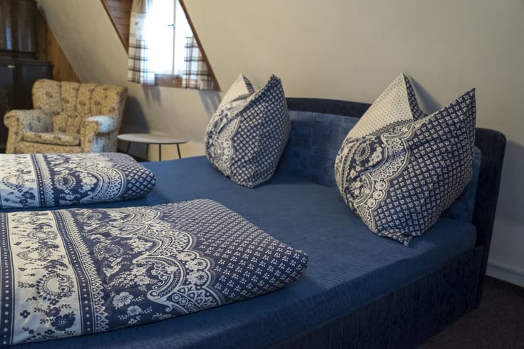 Ložnice II modrý pokoj - Chalupa u Pospeců