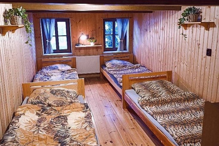 Čtyřlůžkový pokoj v přízemí  - Chalupa Pod Návsí