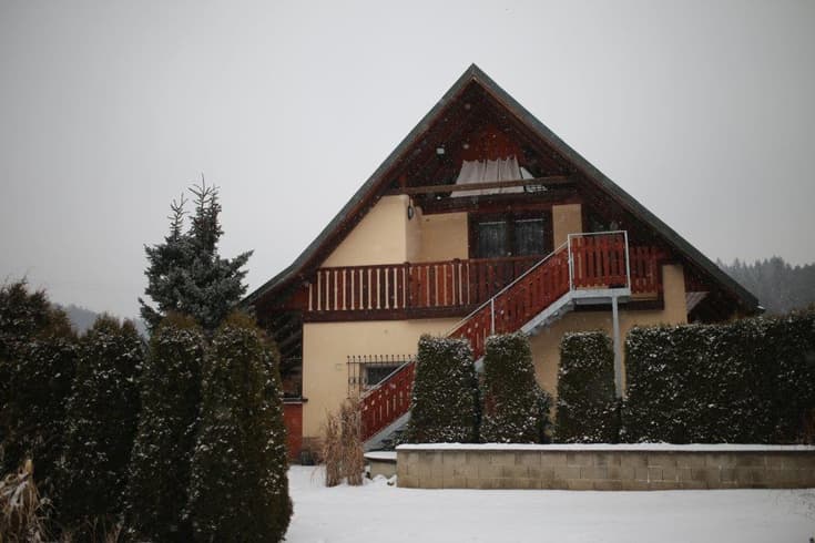 Appartments Pod Hradem in the winter