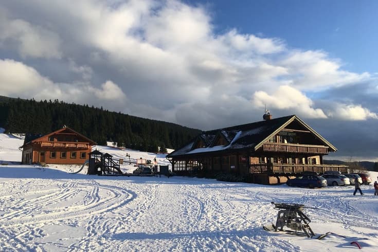 Wellness Penzion a Apartmány Haltmar v zimě