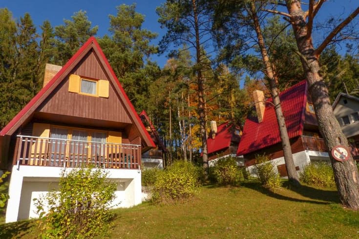 Cottages Lipno Lipenka in the summer