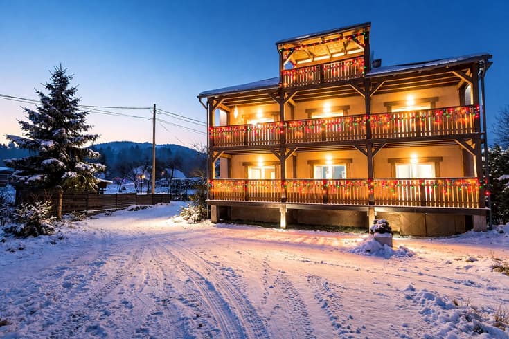 Apartmány Babyhouse v zimě