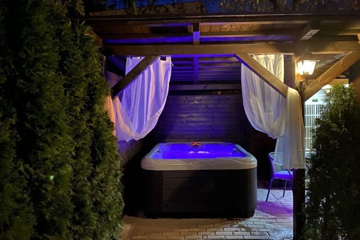 SG Chalupa Mlázovice s privátním wellness im Winter