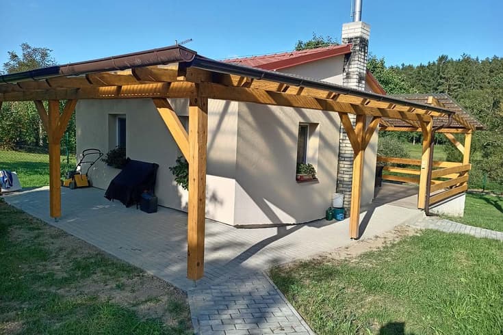 Cottage Srlín ll in the winter