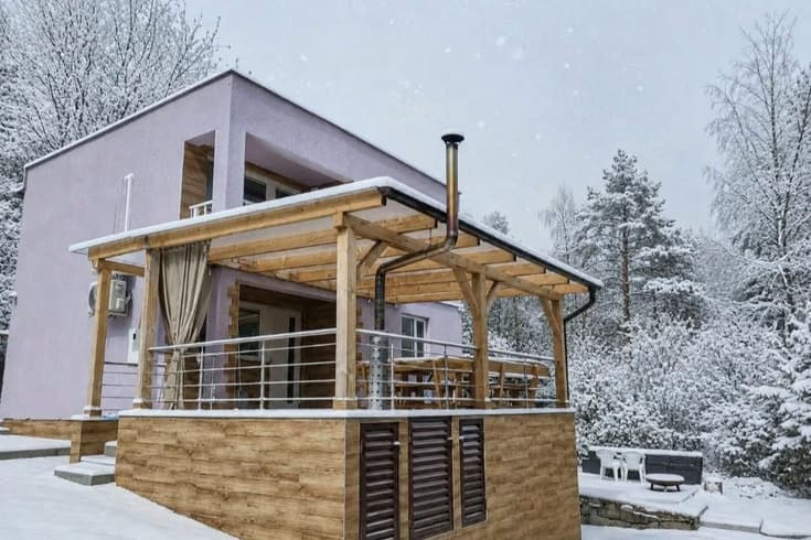 Villa Levanduľa Duchonka v zime