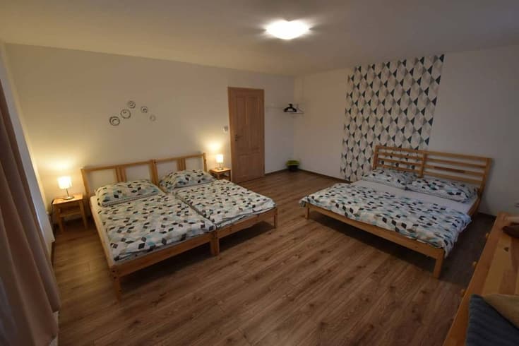 Modrý pokoj Čtyřlůžkový pokoj - Chalupa pod Křížovkou