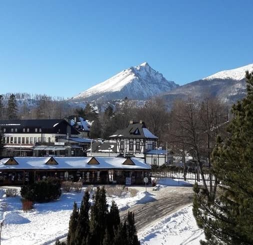 Vila Lomnička im Winter