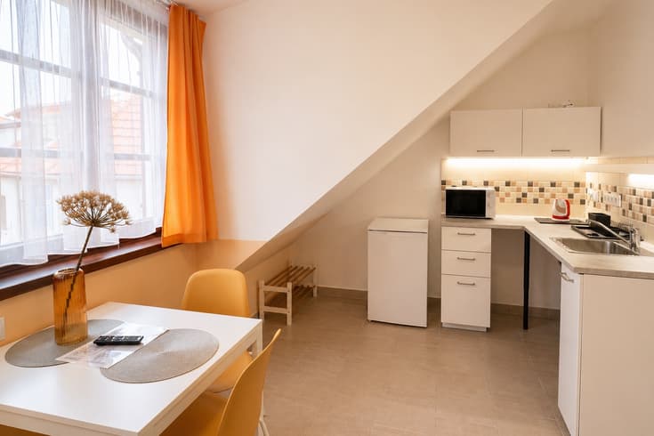 Apartmán 5 - dvoulůžkový Dvoulůžkové studio s přistýlkou - Penzion V Podzámčí - bezbariérové apartmány