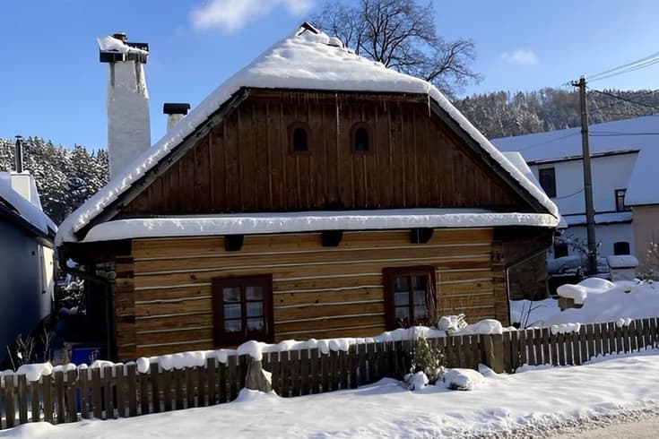 Chalet Vír in the winter