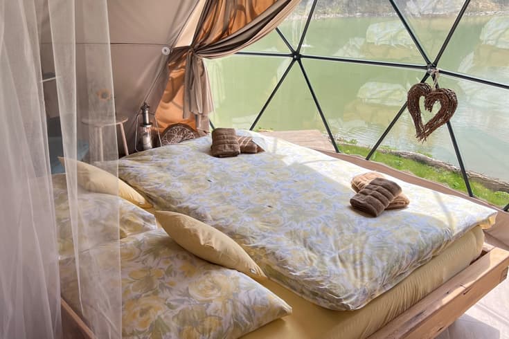 Glamping SunnyMoon v zimě