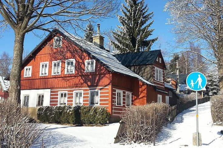 Horní Chalupa in the winter