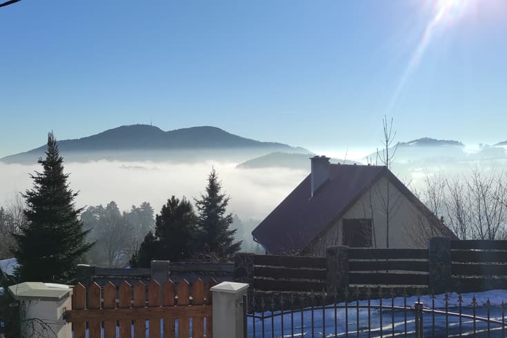 Chata Pod farárovou hôrkou v zime