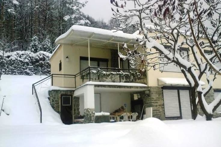 Ferienhaus Lesana im Winter