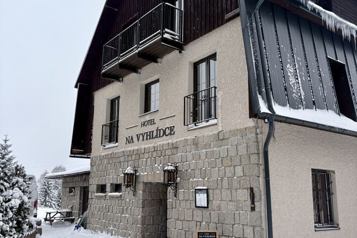 Hotel Na Vyhlídce v zimě