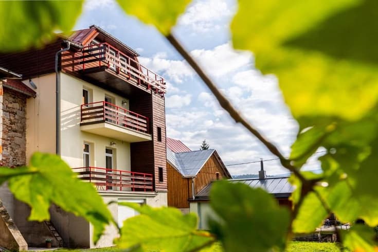 Apartmány nad Šlikovkou v zimě