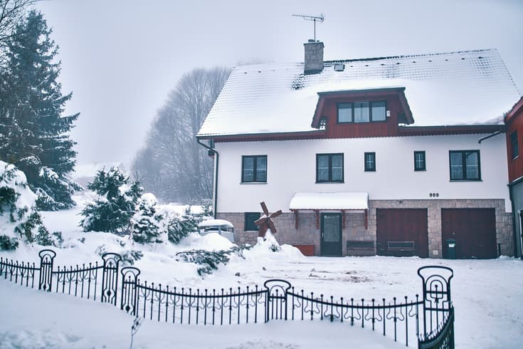 Pension Mühl in the winter