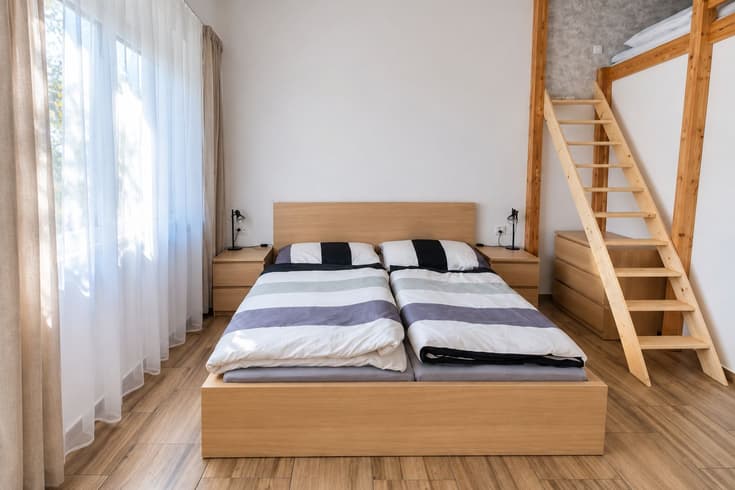 Apartmán Meruňka Čtyřlůžkové studio - Ubytování Zahrada