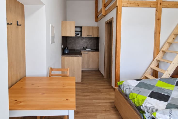 Apartmán Hruška Čtyřlůžkové studio - Ubytování Zahrada