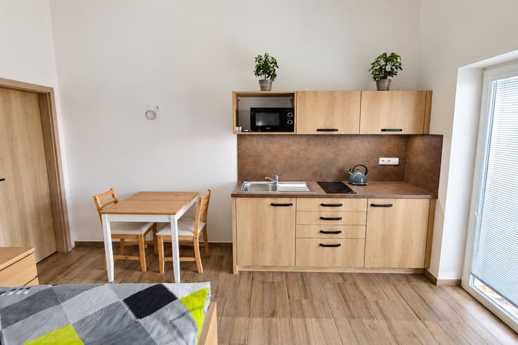 Apartmán Třešeň Dvoulůžkové studio - Ubytování Zahrada