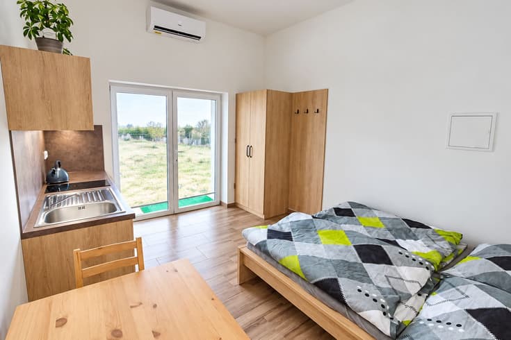 Apartmán Třešeň Dvoulůžkové studio - Ubytování Zahrada