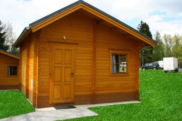 Chatka Typ B se spaním do patra Čtyřlůžkový pokoj - Camping Amerika