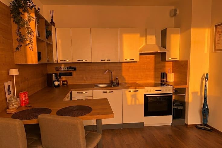 Útulný apartmán Bytča s balkónom a výhľadom na Súľovské skaly