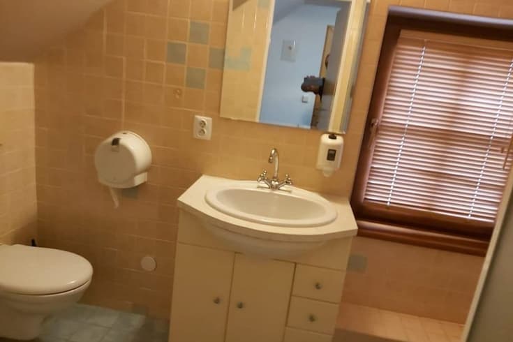Dvoulůžkový pokoj s oddělenými postelemi a vlastní koupelnou  - Penzion Druhý domov
