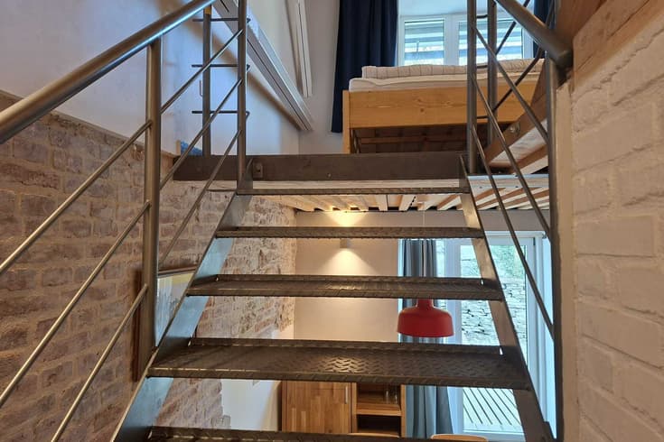 Loftové studio pro 4 osoby vhodné zejména pro rodiny s dětmi Mezonetový apartmán s 2 ložnicemi - Resort Papírna50