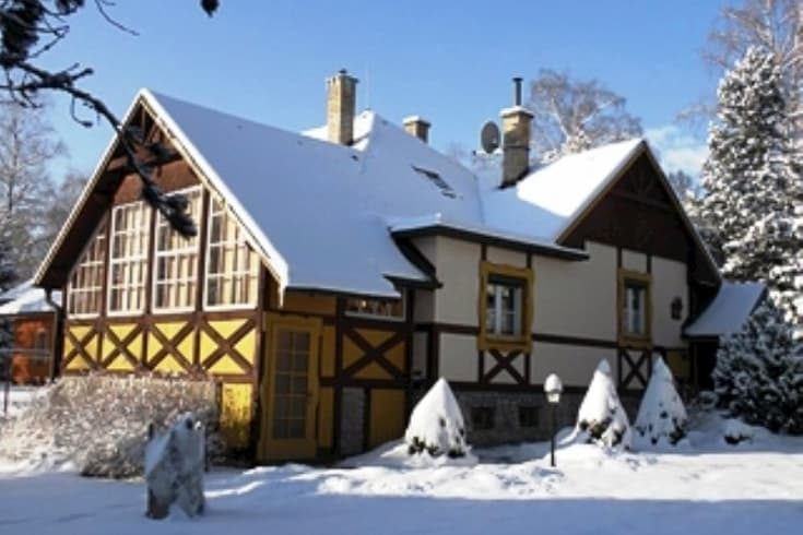 Vila Ema im Winter