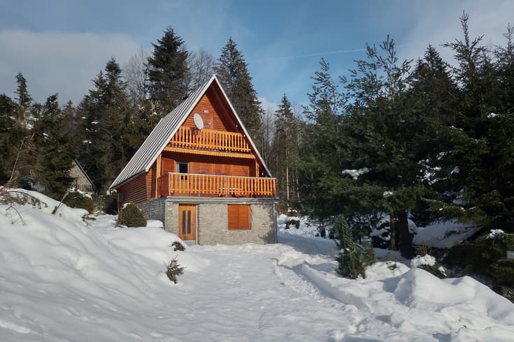 Cottage Krpáčovo in the winter