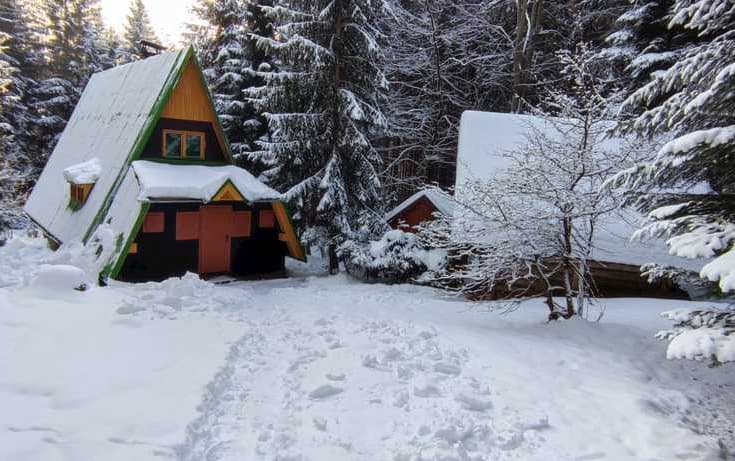 Chata Manco - Kubínska hoľa v zime