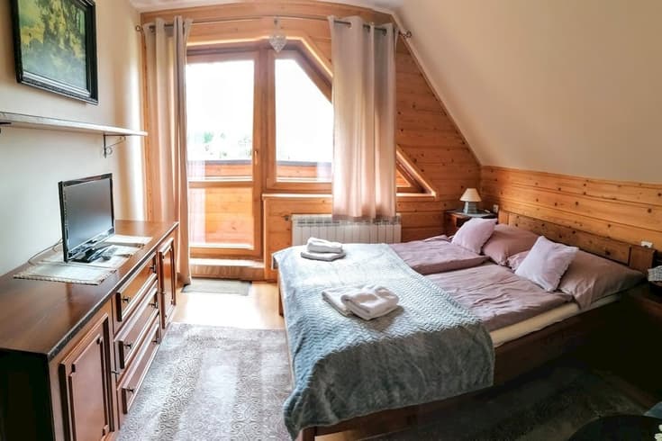 balkón s posedením - Vila Panoráma a Chatka Antošák