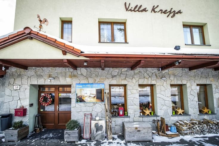 Villa Krejza v zime