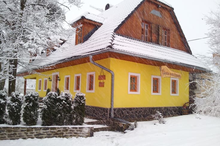Ferienhaus pod lipami im Winter