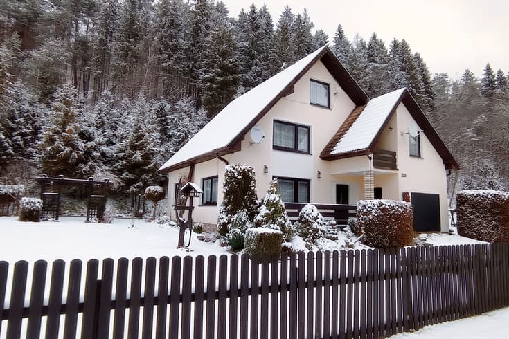 Chata Majka v zime