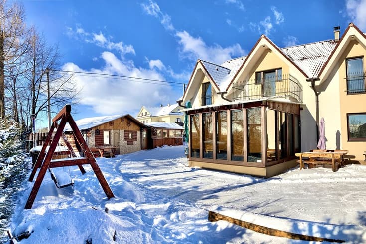 Vila Lesana im Winter