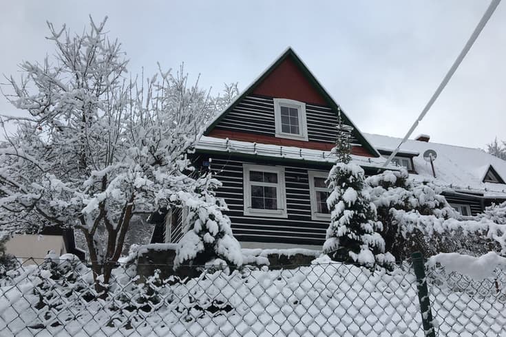 Blockhaus Remata im Winter