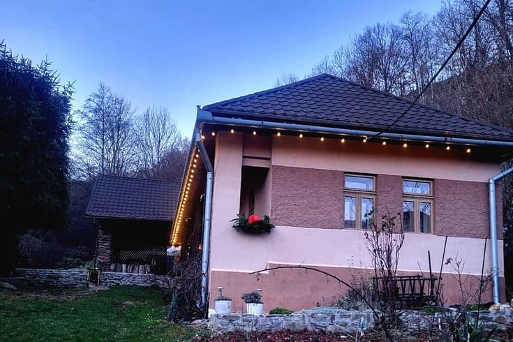 Landhaus Lesný potok im Winter