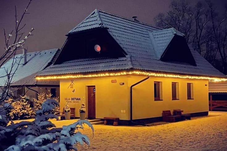 Dovolenkový dom Villa Manatt a Villa Detvan v zime