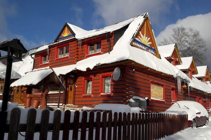 Chalupa a Apartmány Stodola v zime