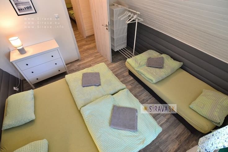 Dreibettzimmer  - Ferienhaus Zelená - Zemplínska Šírava