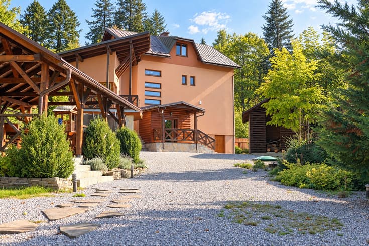 Apartmánová Chata Tichá v létě