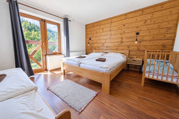 Apartmán č. 3 s detskou postieľkou Apartmán s 1 spálňou - Apartmánová Chata Tichá