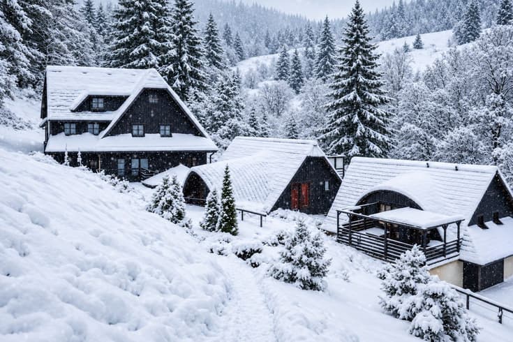 Wellness rezort Jánošíkov dvor im Winter